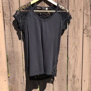 Dex Crochet Back T Shirt